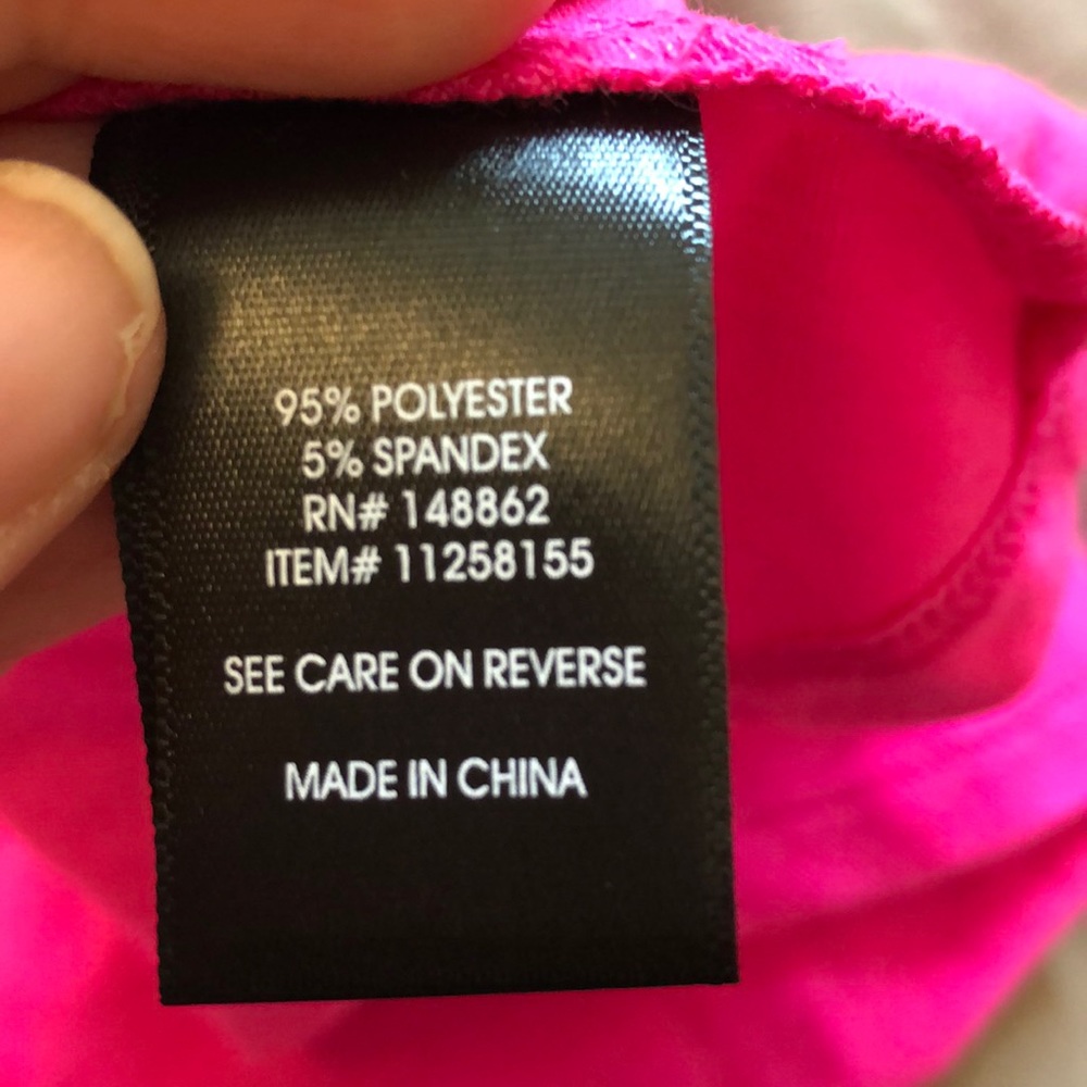 NWT BRIGHT PINK JERSEY SKATER MINI DRESS Sz 10/00 - Picture 9 of 9